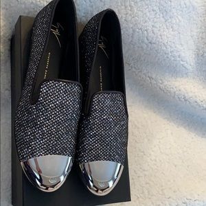 GiuseppeZanotti Dalila flats with mirrored tips